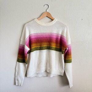 Urban outfitters striped multicolored sweater